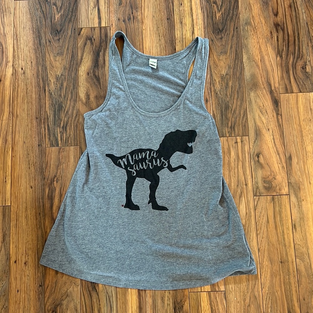 Women’s Gray 'Mama Saurus' Tank Top